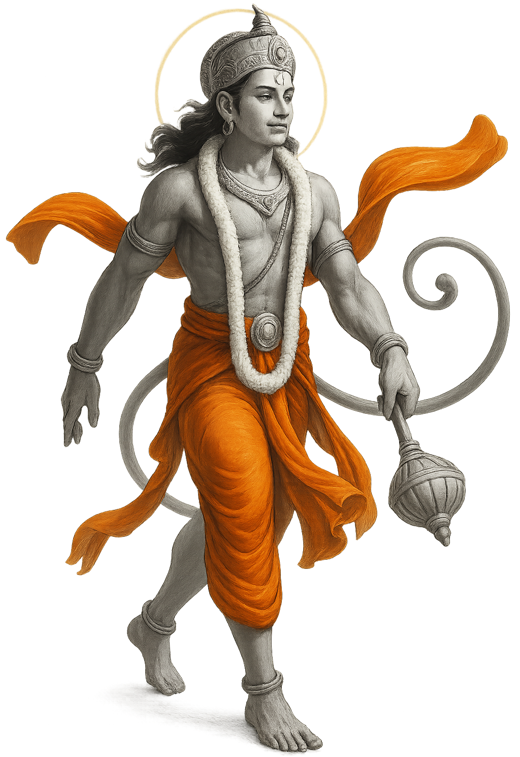 Ram App — Hanuman Chalisa & Naam Jaap on smartphone