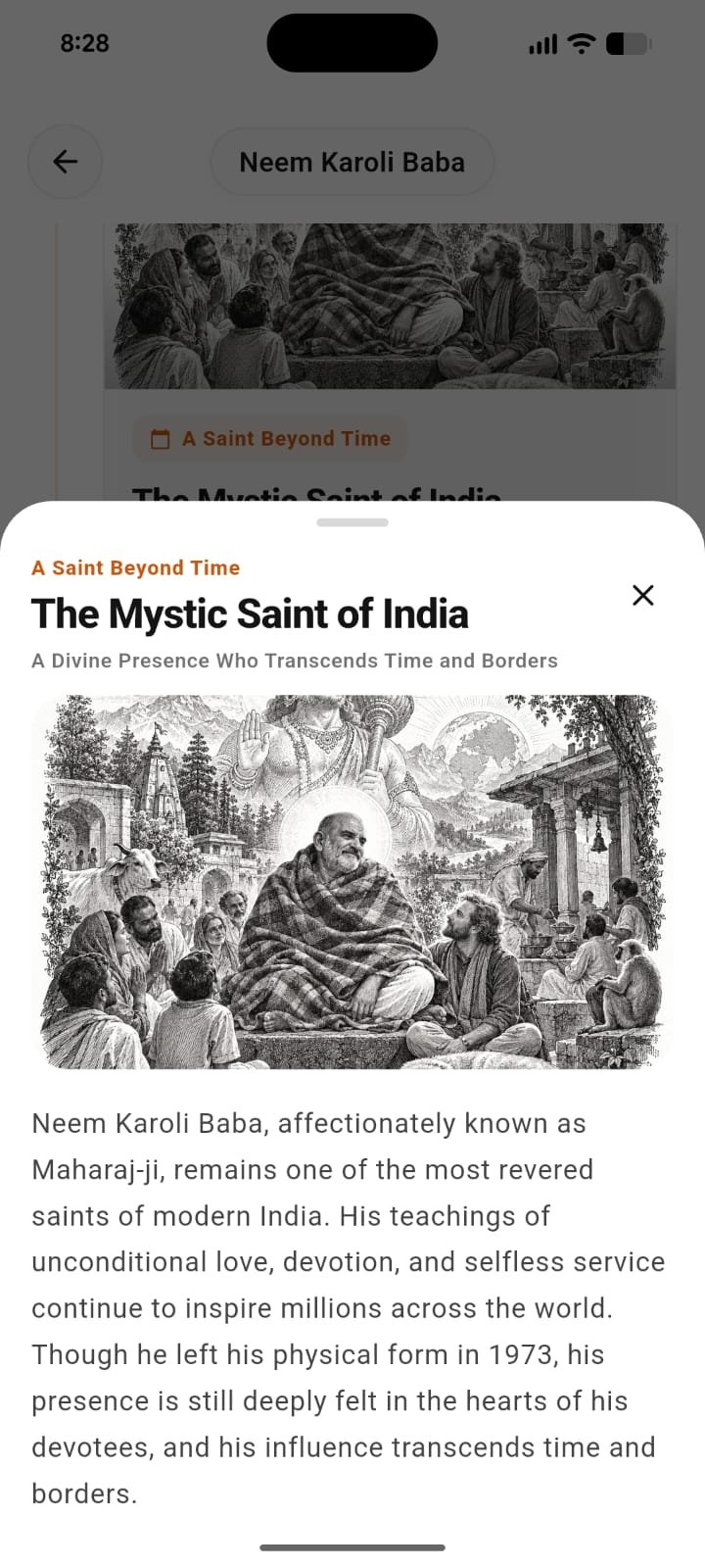 Baba's Journey — life and wisdom of Neem Karoli Baba